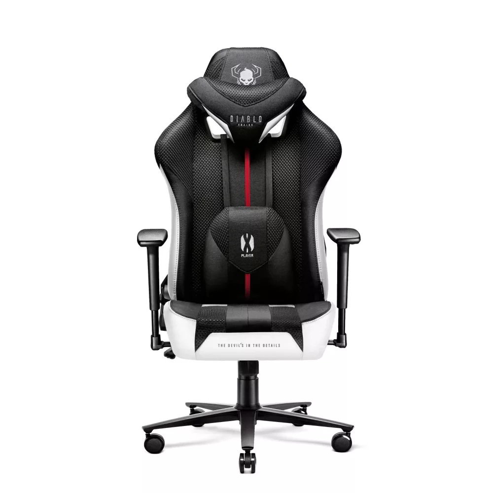 Diablo Chairs X-Player 2.0 Normal Gamer szék - Fekete / Fehér (1078)