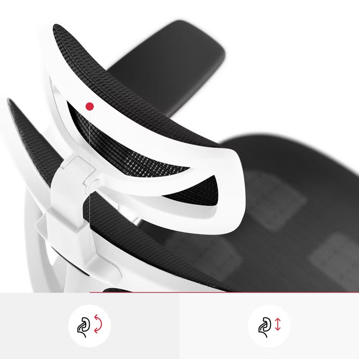 Ergonomic Chair Diablo V-Basic: white-black