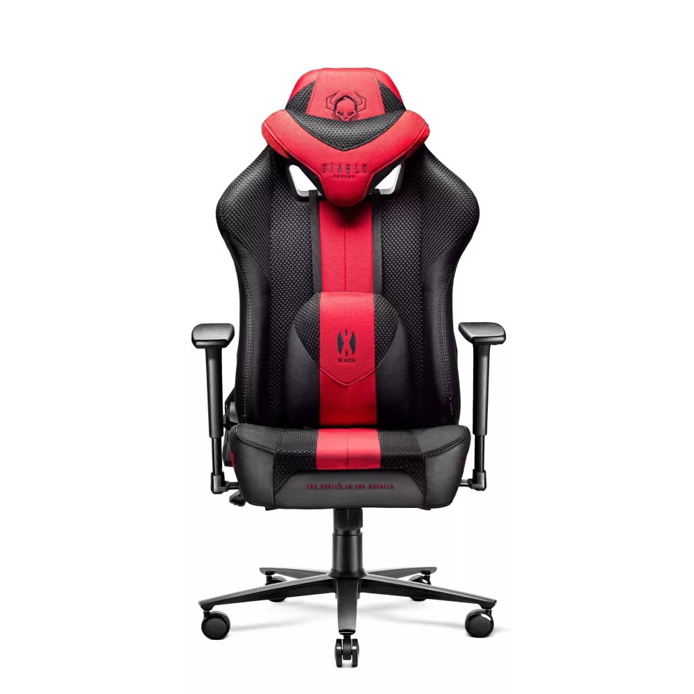 Gaming Chair Diablo X-Player 2.0 Textile Normal Size: crimson-anthracite