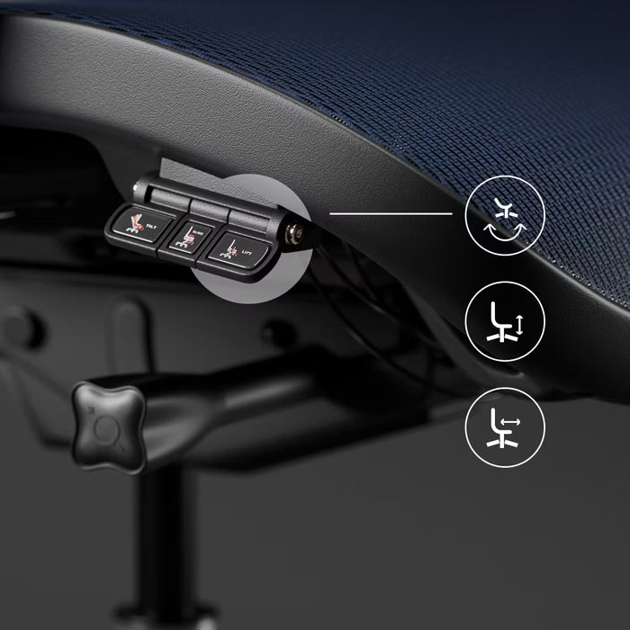 Diablo V-Commander ergonomic chair: Blue